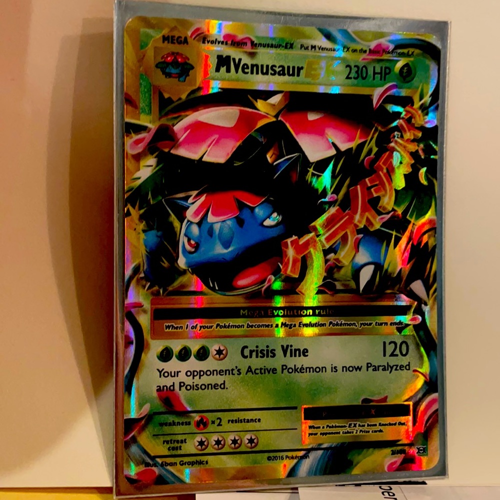 Pokémon 2016 M Venusaur EX 2/108 card